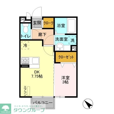 アーク山王の物件間取画像